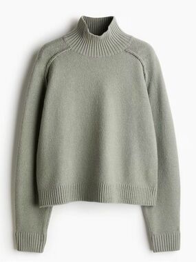 H&M Olive Green Turtleneck Sweater